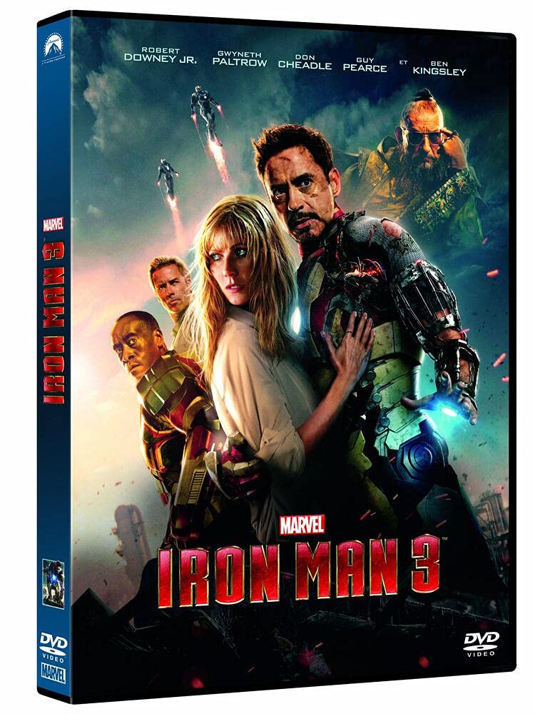 Iron Man 3 Blu-ray DVD - Marvel Superhero Movie Collection - Best Gift for Marvel Fans & Action Movie Lovers - Perfect for Movie Nights & Marvel Themed Parties