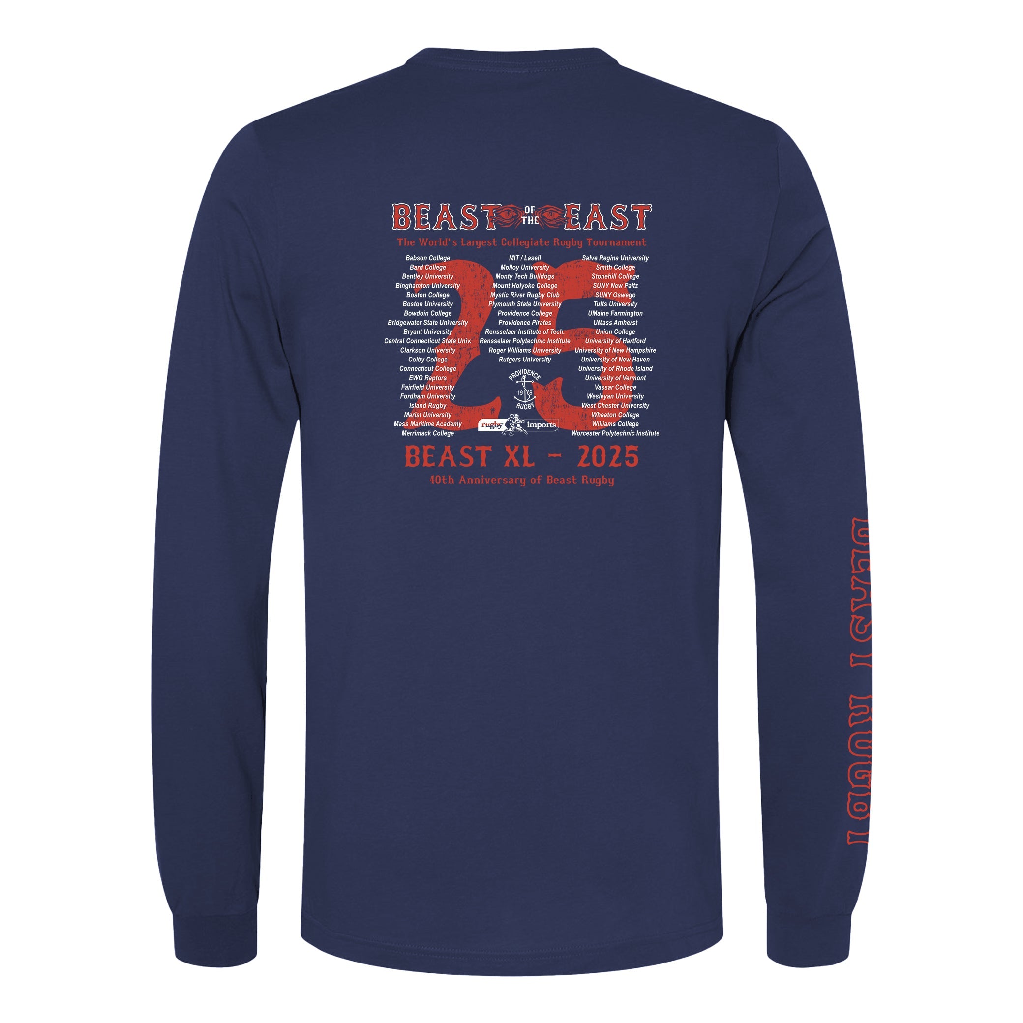 BOE '25 Boston Beast Long Sleeve Shirt - Men's Running & Workout Performance Top for Marathon Training & Gym Sessions