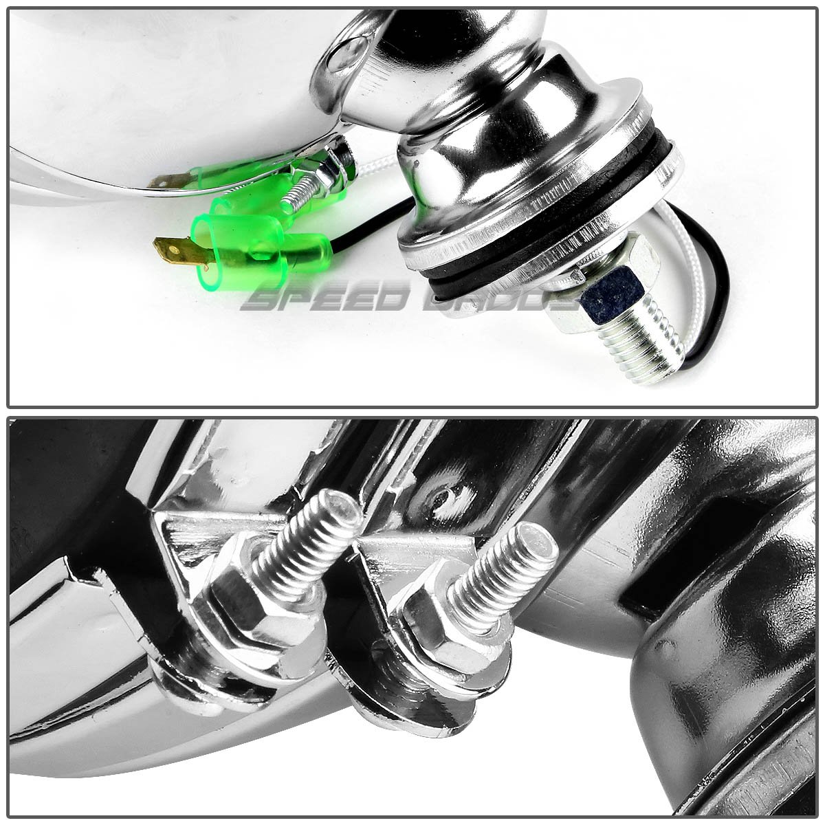 3 Inch Black Bull Bar & 6 Inch Chrome Fog Lights for Chevy C/K-Series GMT400 Trucks - Off-Road Protection & Enhanced Visibility