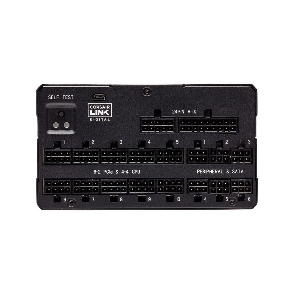 Corsair AX1600i 1600W Fully Modular 80 Plus Titanium Certified Digital Power Supply - High Performance PSU for Gaming PC, Workstation & Server Builds