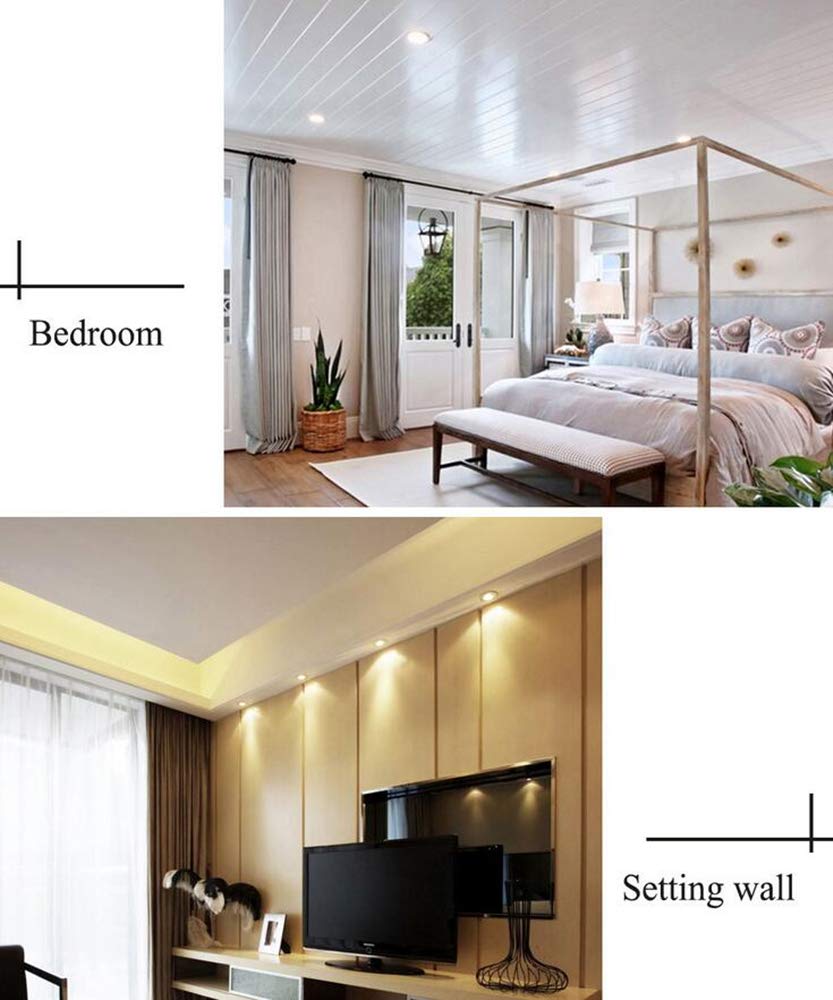 GU10 LED Bulbs 5W (50W Halogen Equivalent) - Cool White 6000K Dimmable 38° Spot Light - AC110-130V - Pack of 4 - Perfect for Track Lighting, Display Cases & Accent Lighting