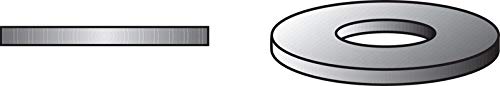 0.25 in. C-Pak USS Flat Washer - Zinc Plated Steel, 100-Pack - Heavy Duty Construction & Industrial Use for Bolts, Nuts, and Fasteners - Perfect for Automotive, Machinery, and DIY Projects