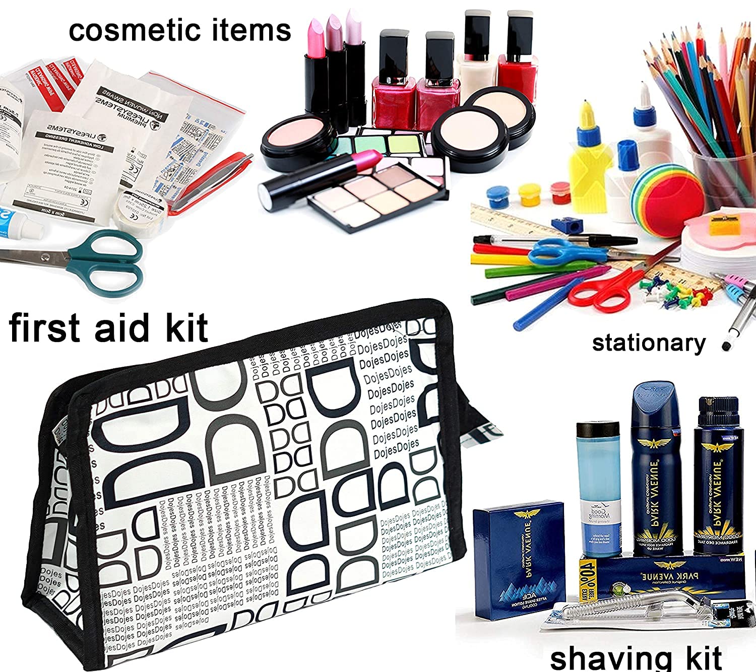 PRISMAXIC Extra Large Travel Makeup Organizer Bag - Waterproof Cosmetic Case with Hook, Multifunctional Toiletry Kit for Women | Perfect for Travel, Gym, Home Storage & Daily Grooming Essentials