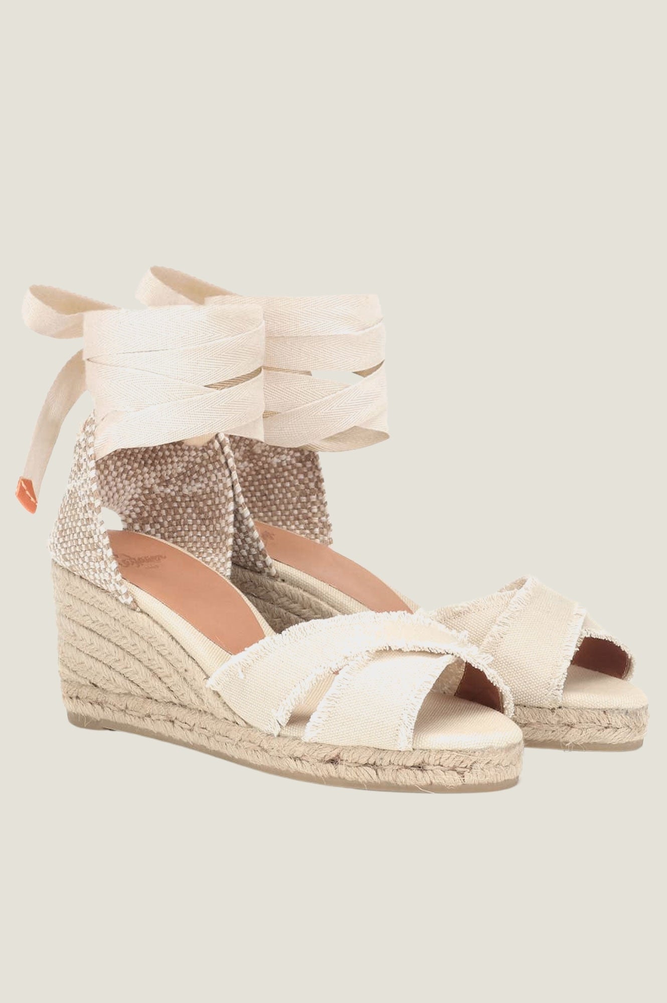 Bluma Canvas Wedge Espadrilles Women's Comfortable Summer Shoes - Ivory | Beach Wedding, Vacation & Casual Outfit