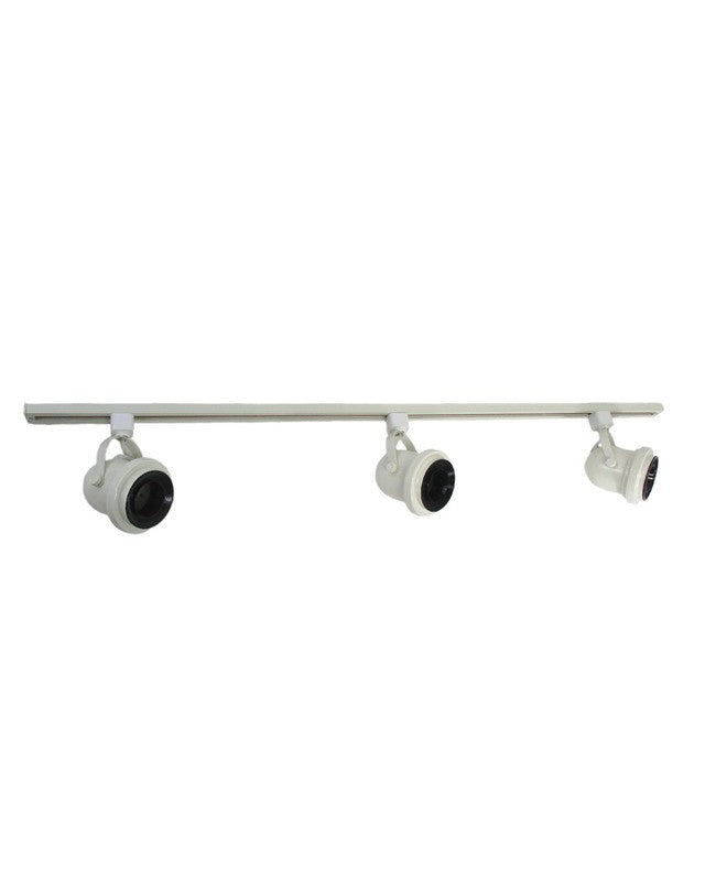 SATCO TH183/3 WH KIT - 3 Wire Halo Style Bell Track Head Lighting Kit in White Finish - Perfect for Modern Homes, Restaurants & Retail Stores