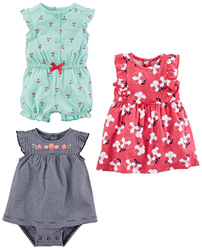 Mint Green Cherry/Navy Stripe/Pink Floral