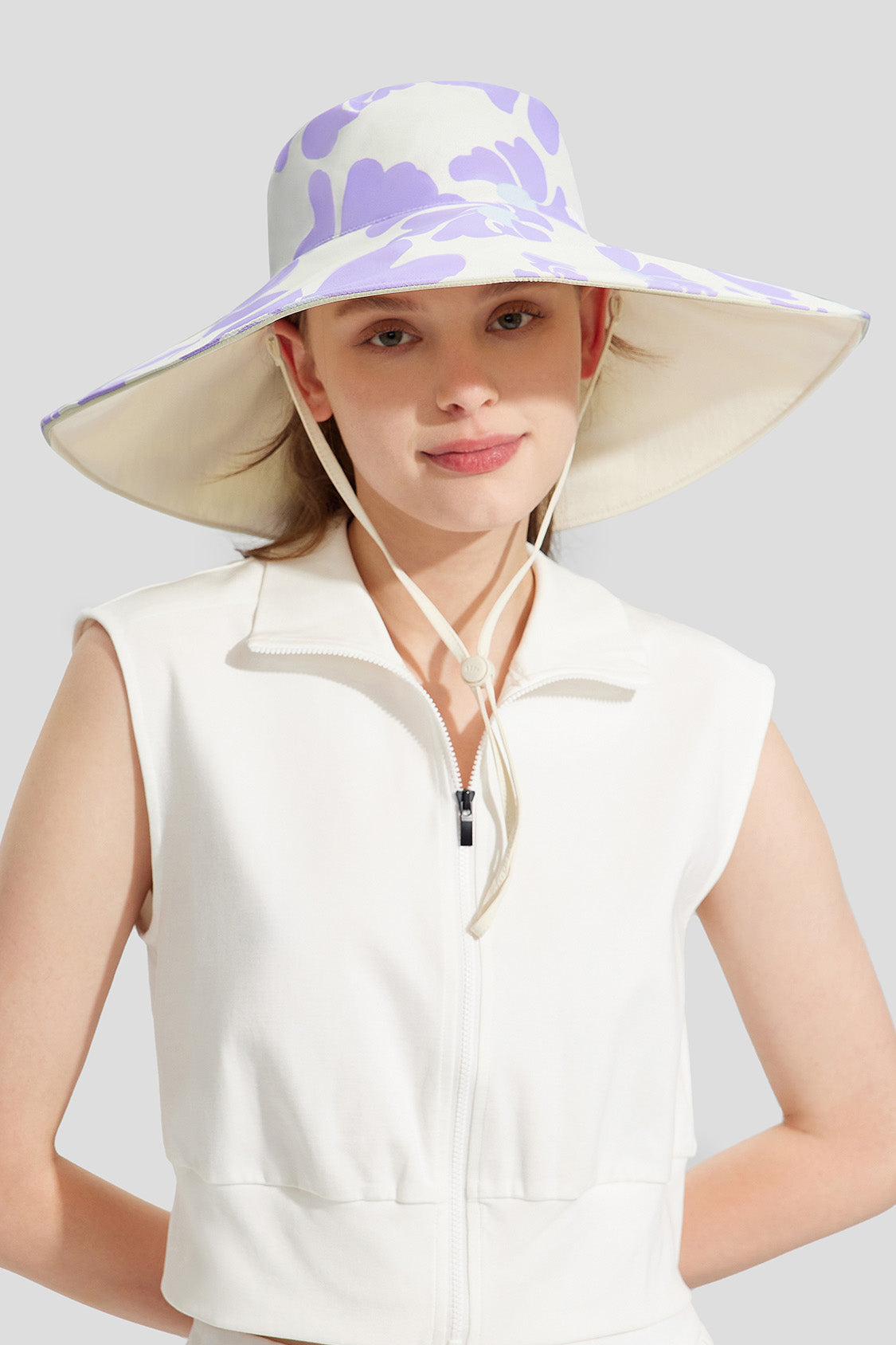 Flora Women's Reversible Sun Hat with Floral Design UPF50+ UV Protection - Perfect for Beach, Gardening & Outdoor Activities