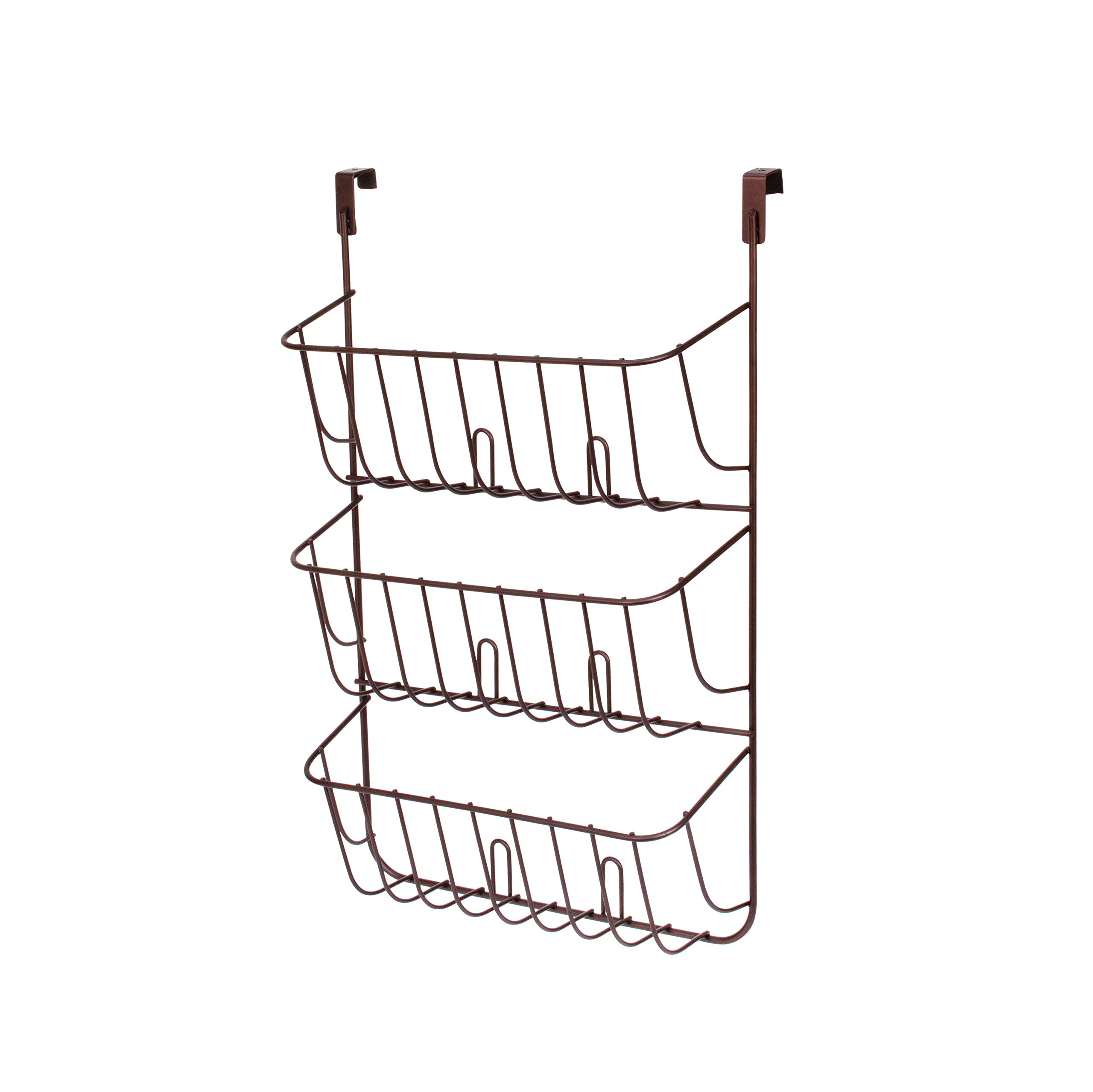 Spectrum Over the Cabinet Lid Organizer (Bronze) - Large Kitchen Storage for Tupperware, Food Containers & Cabinet Organization | Perfect for Pantry, Under Sink & Clutter-Free Kitchen Storage Solutions