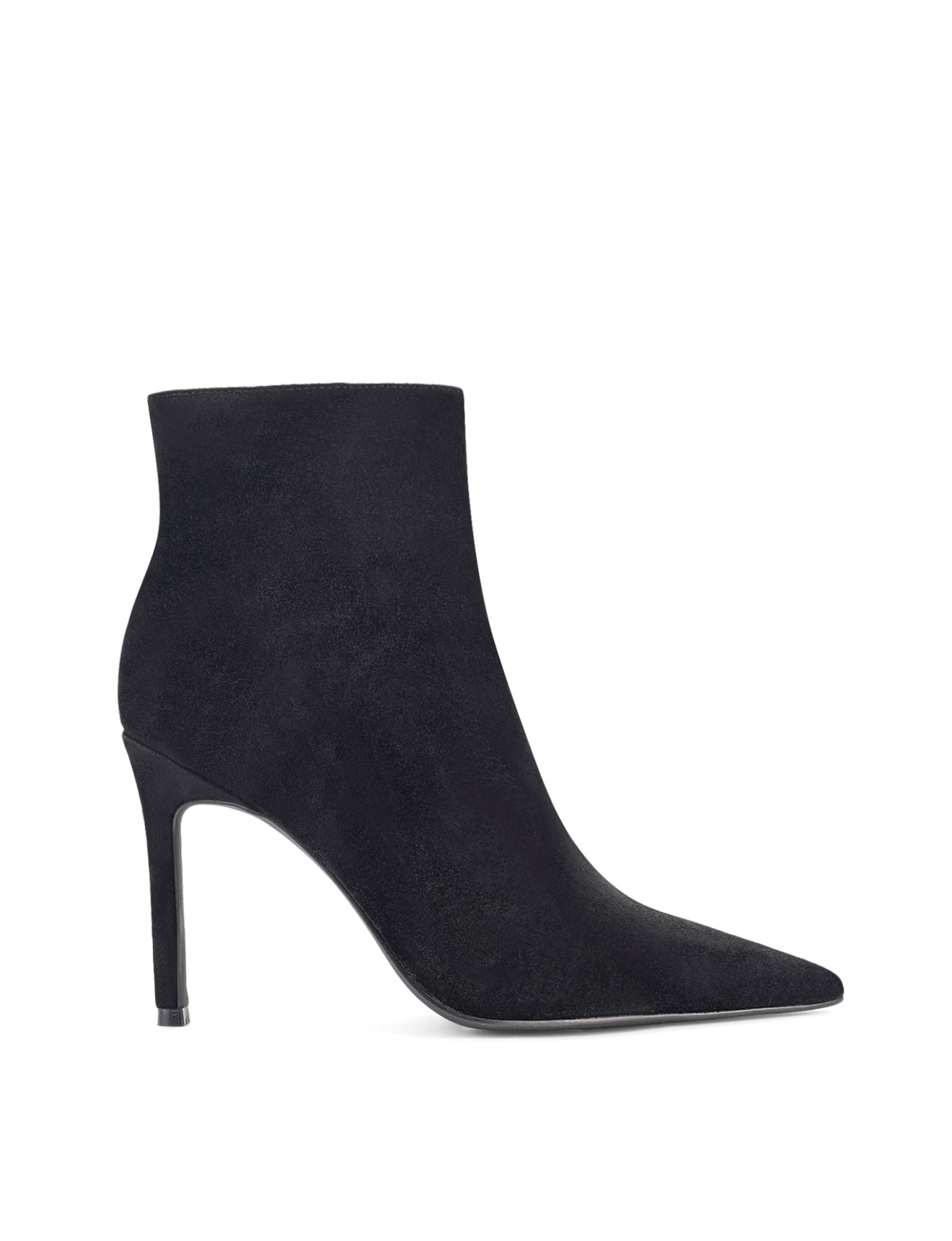 Townes Stiletto Ankle Boots for Women - Black Suede Pointed Toe Heeled Booties for Party, Night Out & Office Wear