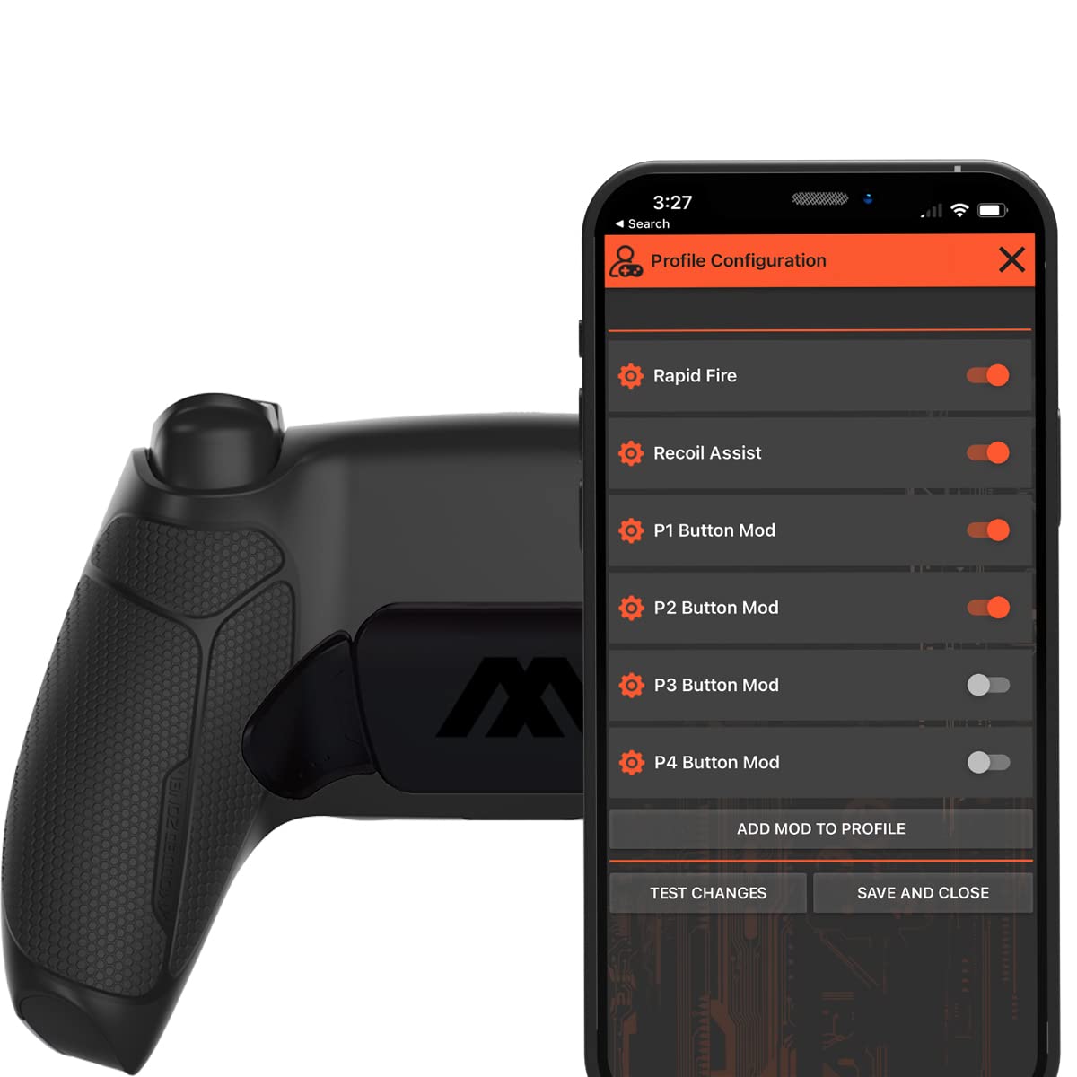 MODDZONE Smart Modded Controller for PS5 & PC - Anti Recoil, Remappable Paddles, Hair Triggers - Perfect for FPS Gaming