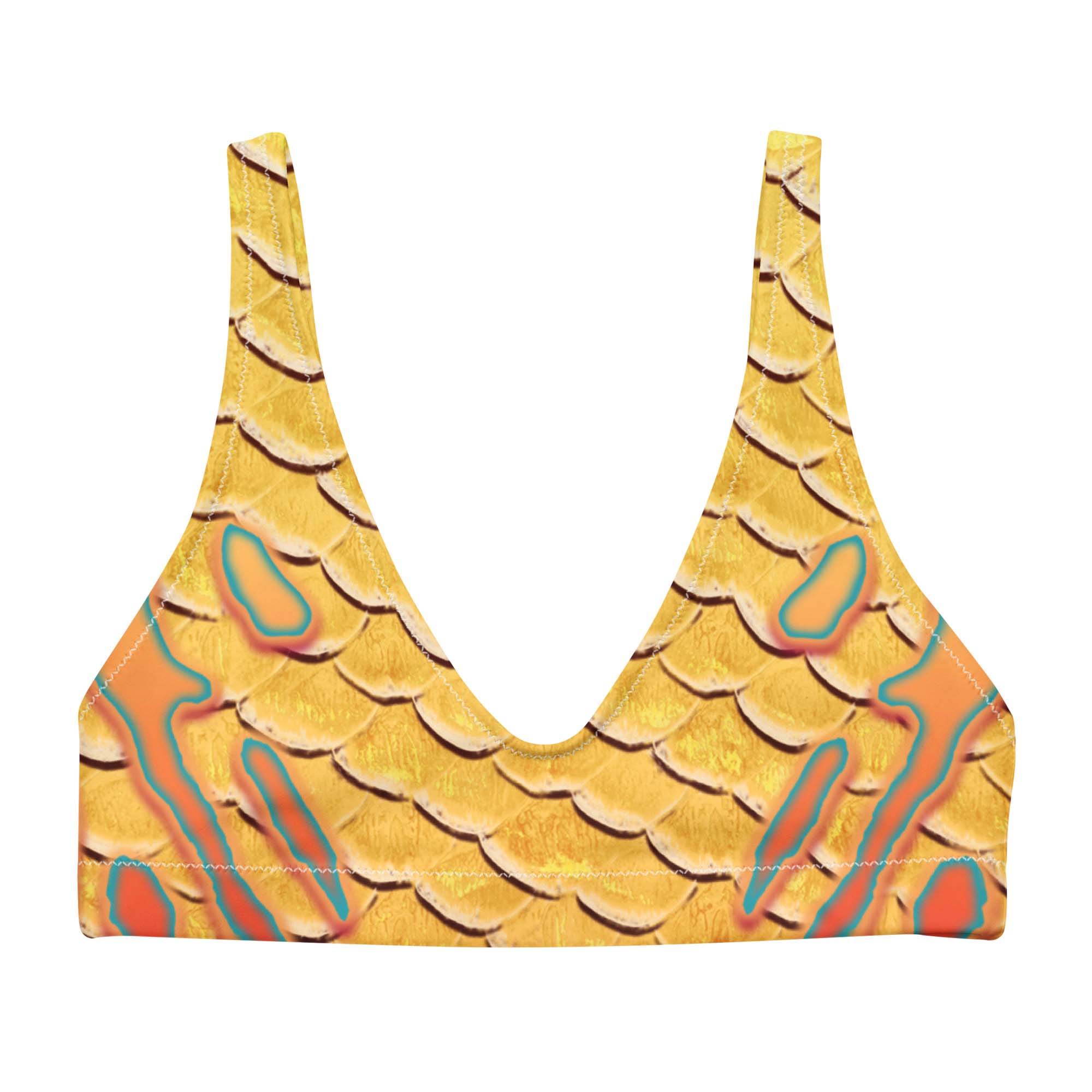 Eco-Friendly Fairy Bikini Top for Women - Yellow - Perfect for Beach, Pool & Summer Vacations