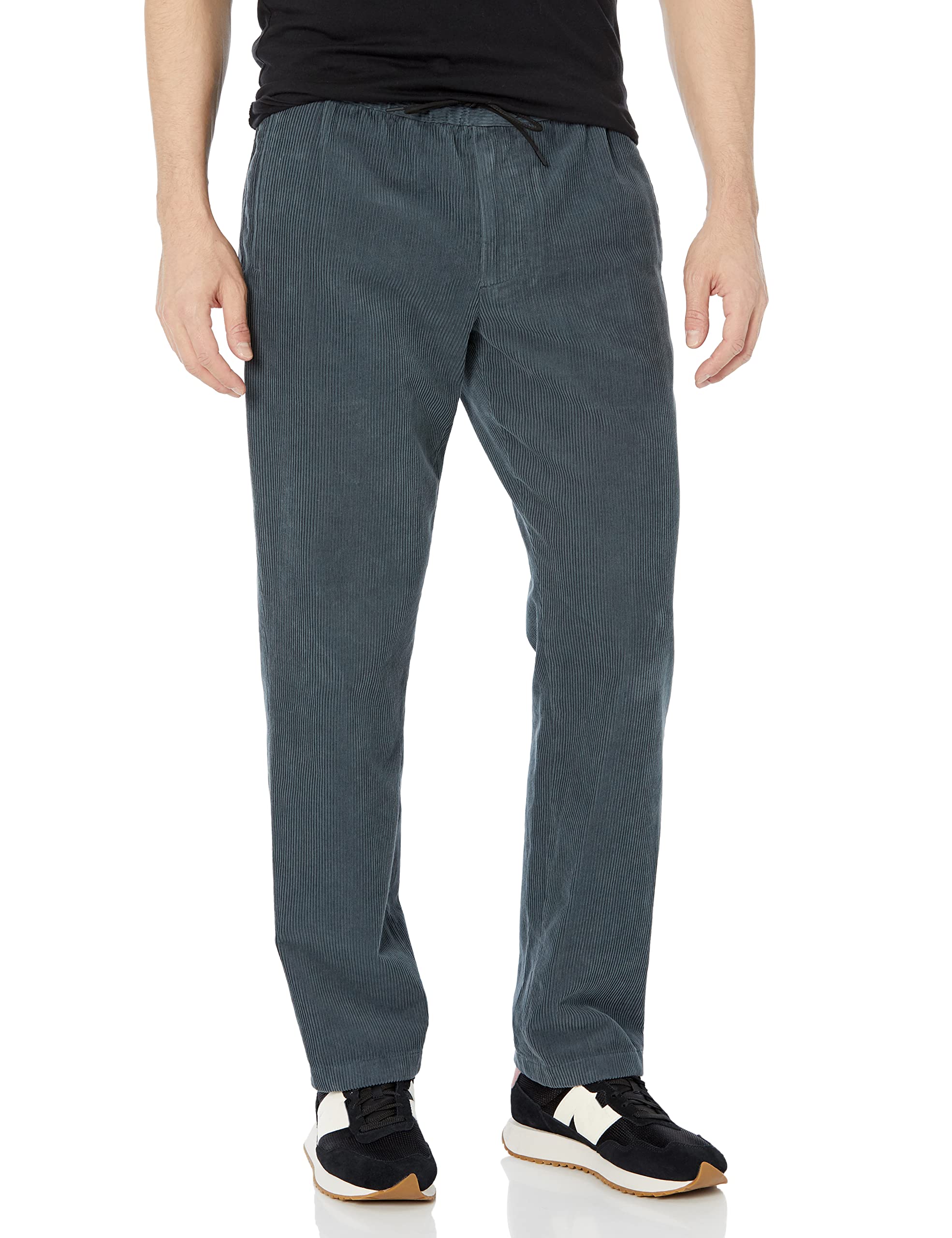 Vince Men's Corduroy Pull-On Pants - Comfortable Stretch Fit Casual Trousers for Work, Travel & Everyday Wear