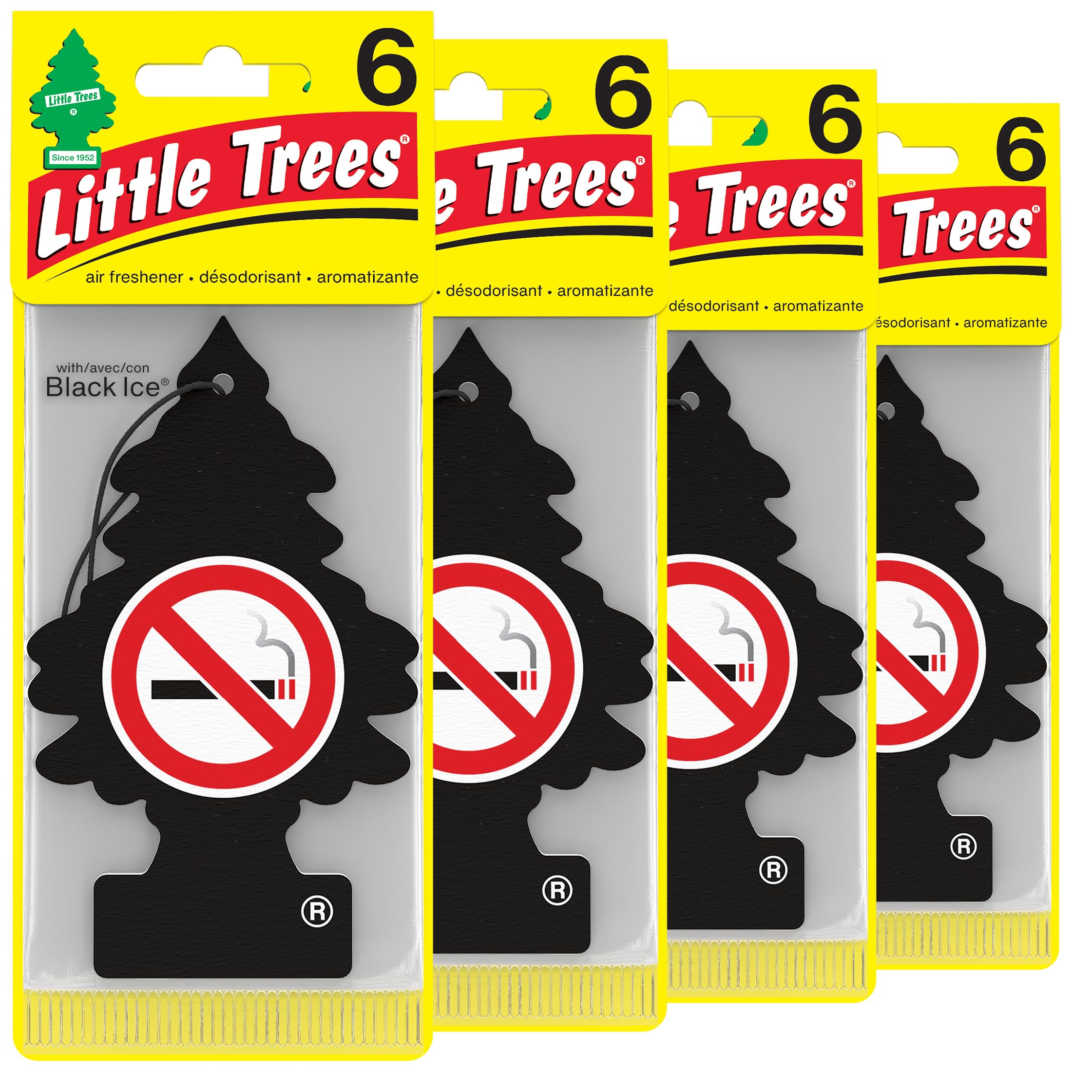 Little Trees Air Fresheners - 24 Pack Hanging Car Air Freshener for Long Lasting Fragrance | Eliminate Odors in Vehicles, Home, Office & Small Spaces | Fresh Scent for Cars, Closets, Bathrooms & More