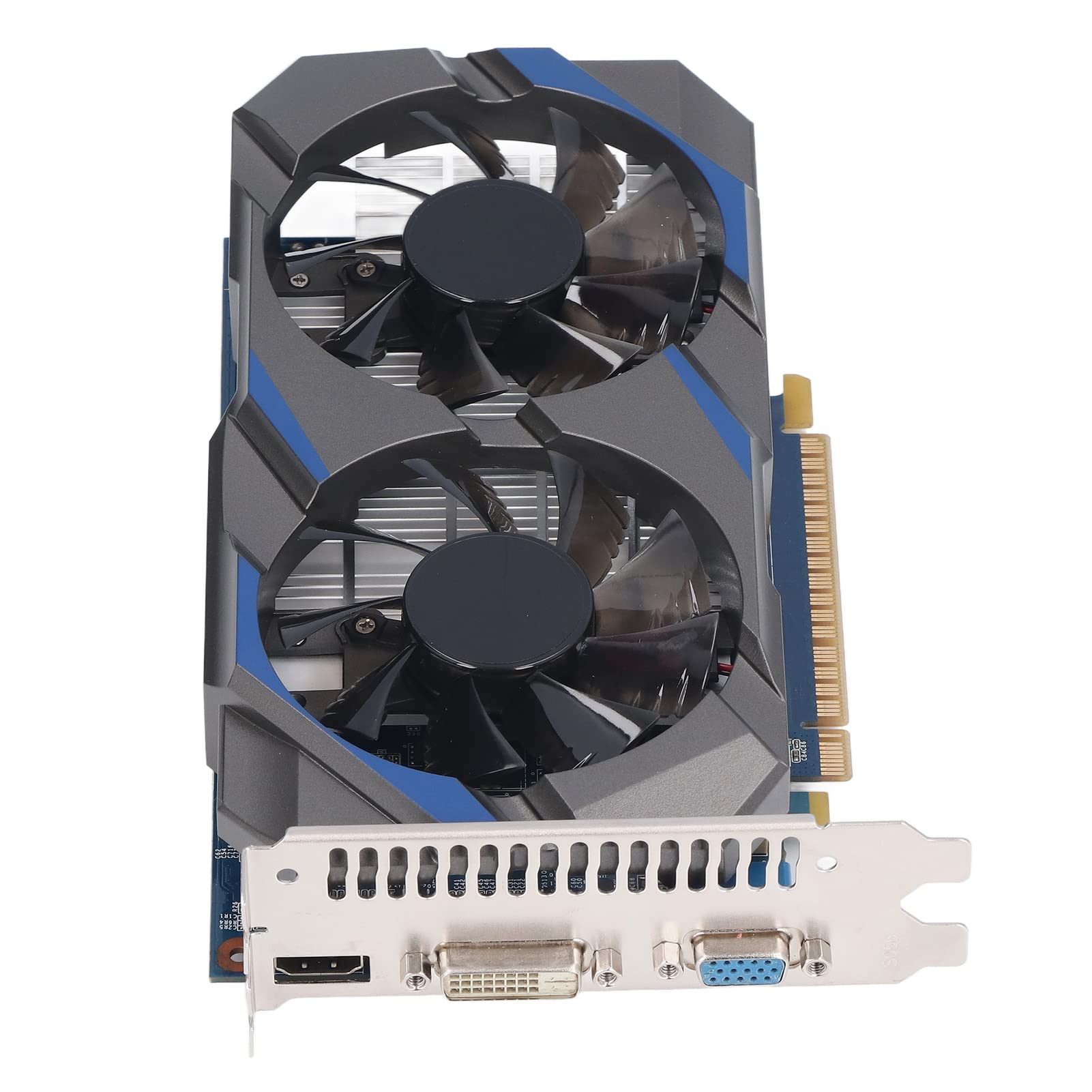 ASHATA GeForce GTX 750 Ti 2GB GDDR5 128Bit PCIe 3.0 Gaming Graphics Card with Dual Cooling Fans - DVI/VGA/HDMI Output, Low Noise PC Video Card for Gaming, Streaming & Home Theater PCs