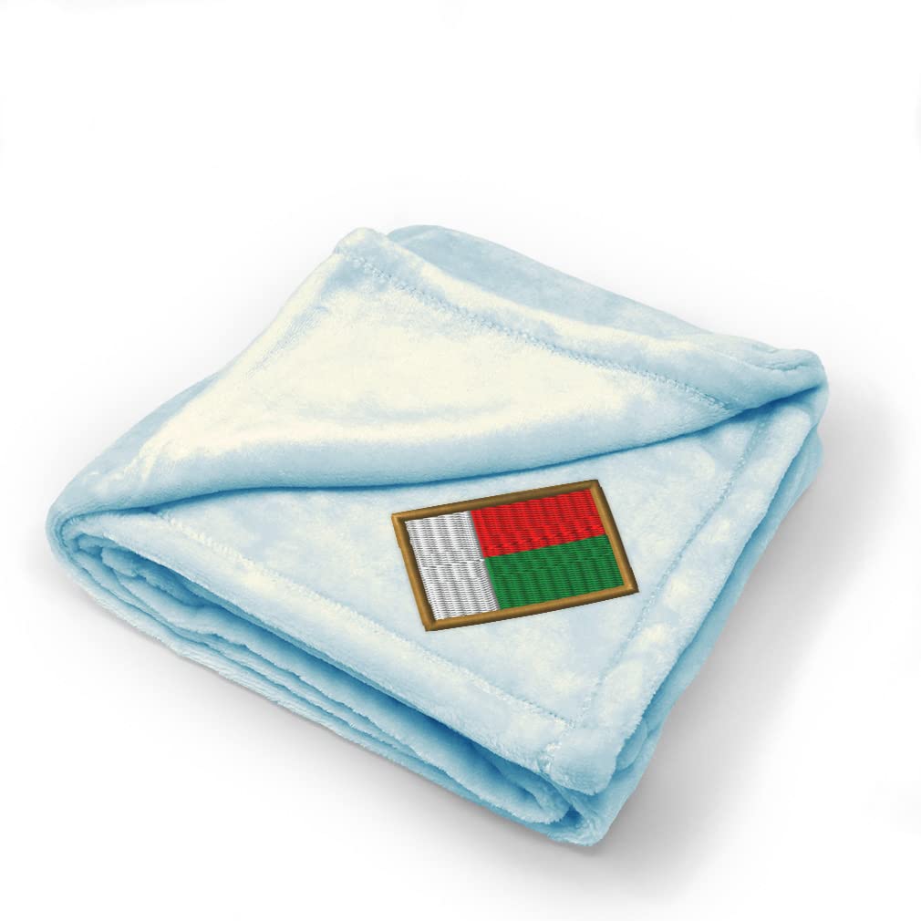 Custom Embroidered Baby Blankets for Boys & Girls - Soft Nursery Bedding with Madagascar Theme - Perfect for Cribs, Strollers & Gift Giving