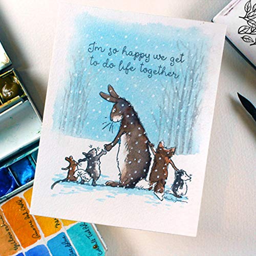 Bunny Rabbit Mouse Animal Spider Metal Die Cuts & Clear Stamps Set for Card Making, Scrapbooking, Paper Crafts - Perfect for DIY Greeting Cards, Invitations, and Memory Albums