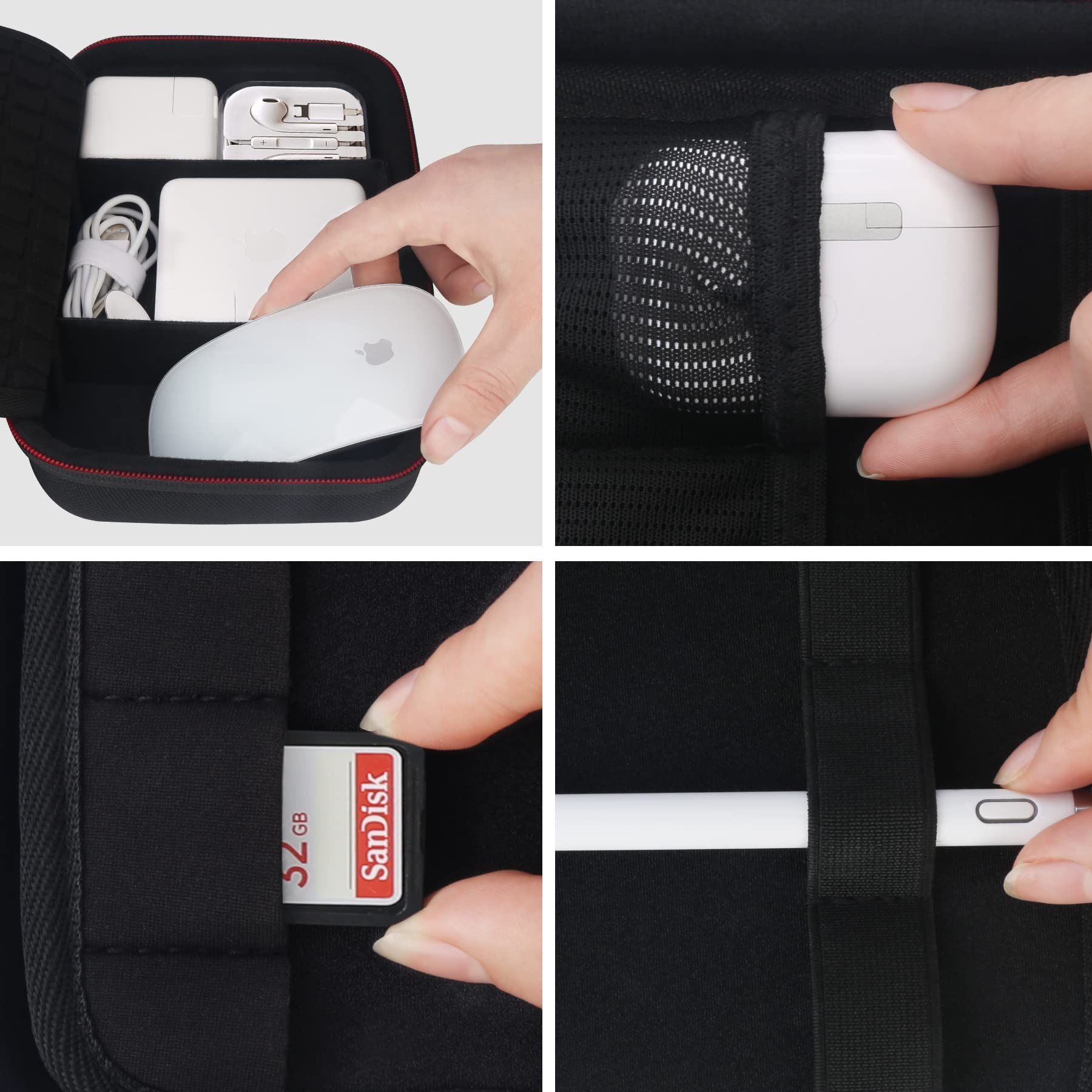 Elonbo Travel Cord Organizer - Universal Tech Storage Bag for Chargers, Cables & Accessories | Perfect for MacBook, Apple Pencil & USB Drives