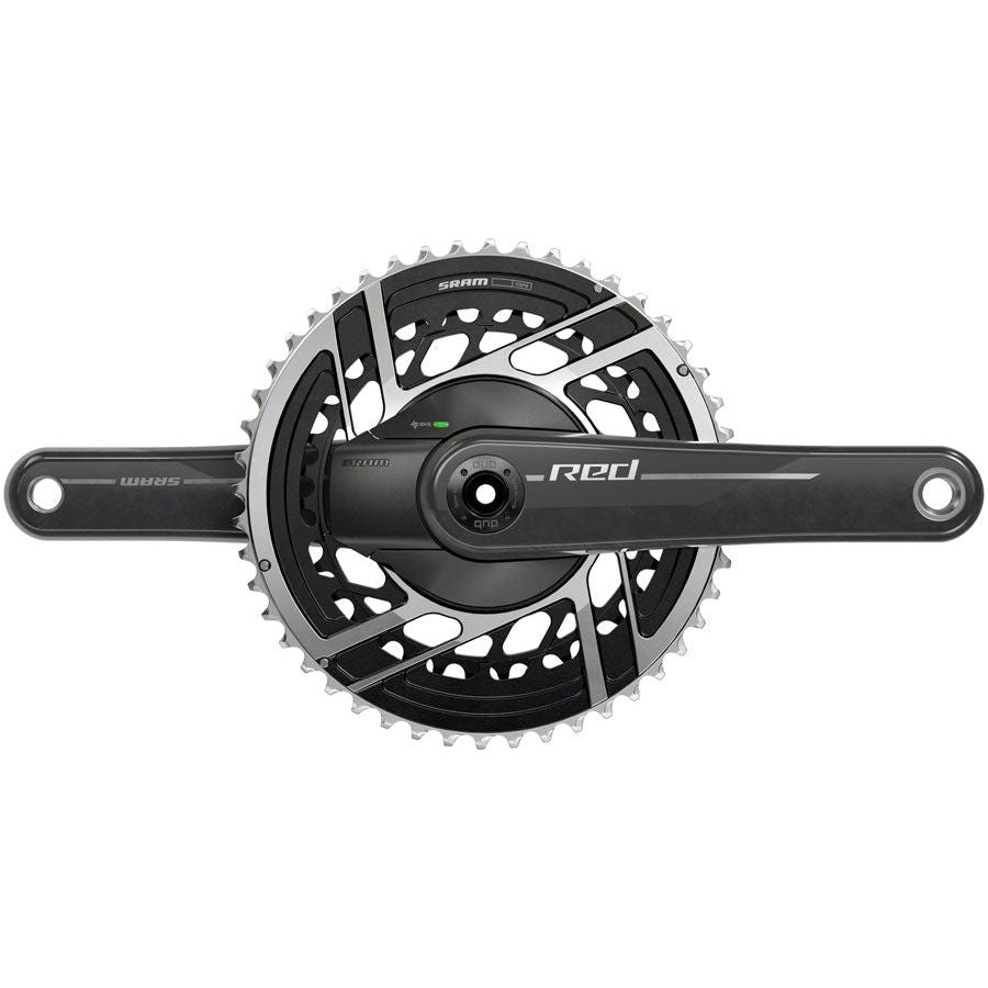 SRAM RED AXS Power Meter Crankset 172.5mm - 2x12 Speed, 50/37T, 8-Bolt Direct Mount, DUB Spindle Interface, Natural Carbon (E1) | High-Performance Road Bike Crankset for Competitive Cycling & Triathlons