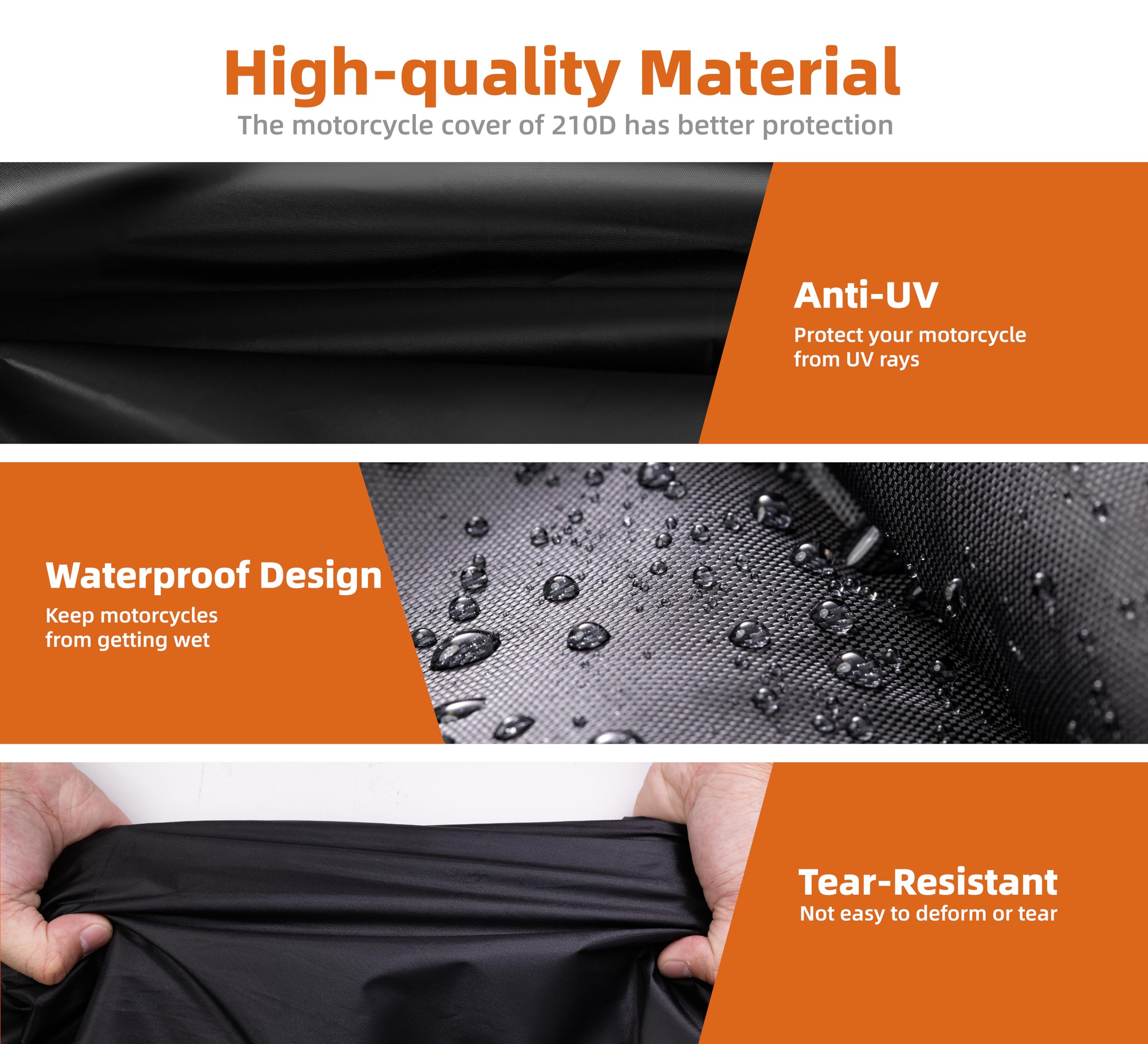 Waterproof Mobility Scooter Cover with Elastic Edge - Fits 55
