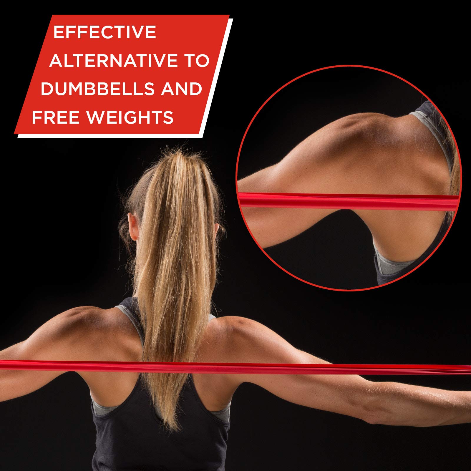 TheraBand Professional Resistance Band Roll - 25 Yards, Medium Red, Non-Latex Elastic Exercise Bands for Strength Training, Physical Therapy, Pilates & Rehabilitation | Upper & Lower Body Workouts | Convenient Dispenser Box (Level 3 Resistance) - Perfect for Home Gym, Physical Therapy Clinics & Fitness Studios
