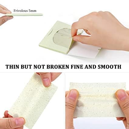 J3G Natural Green Tea Oil Absorbent Blotting Papers - 100 Sheets (10cm x 7cm) for Oily Skin Care, Shine Control & Makeup Touch-Ups | Perfect for On-the-Go Oil Removal, Gym, Office & Daily Skincare Routine