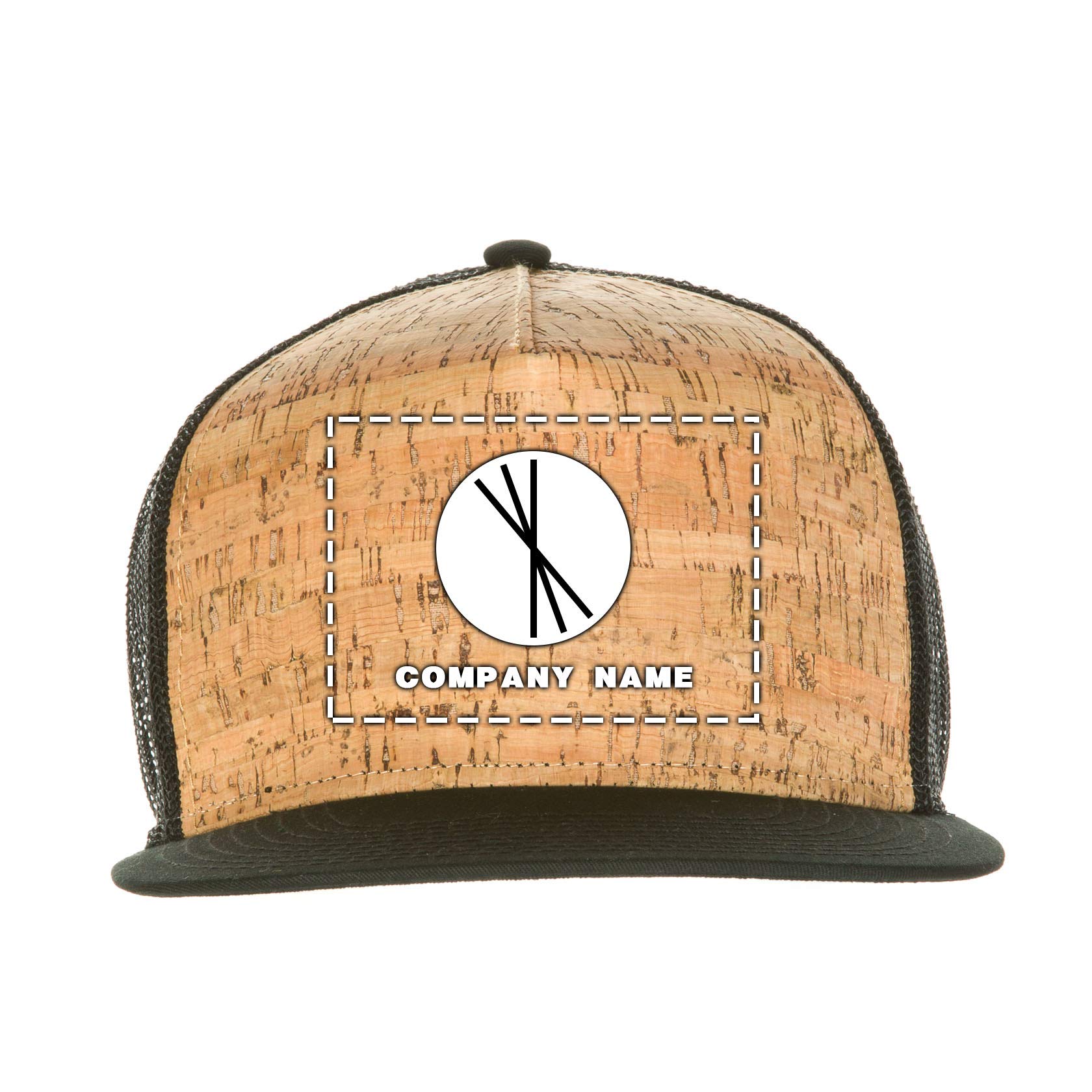 Chef Works Custom Embroidered Cork Front Skater Hat - Stylish & Breathable Unisex Cap for Chefs, Skaters & Outdoor Enthusiasts