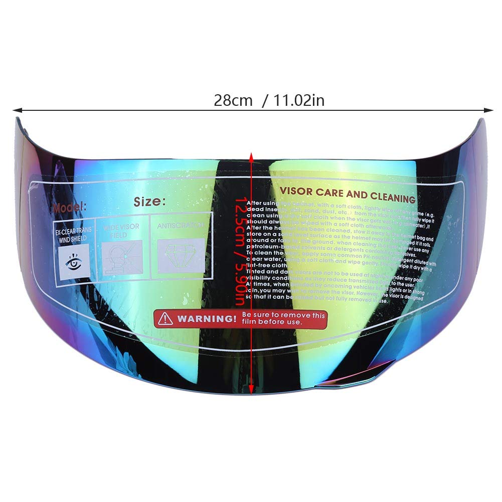 Aramox Universal Motorcycle Helmet Visor Lens - AGV K5 K3SV Replacement for Full Face Helmets - Riding Protection
