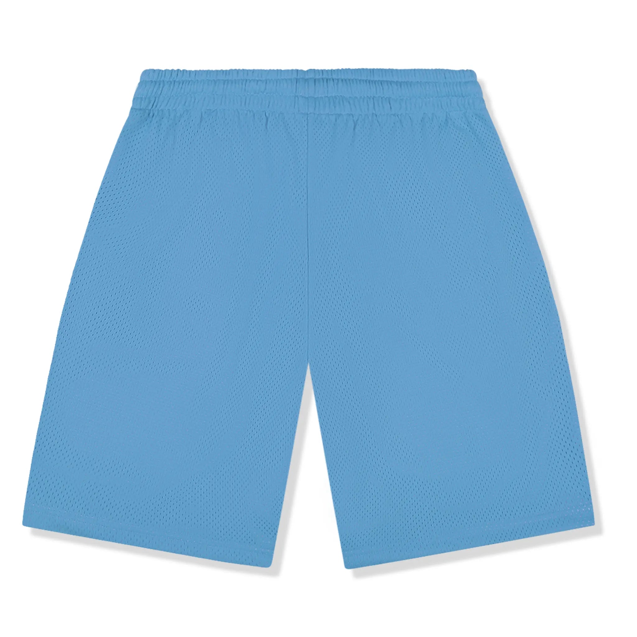 Denim Tears University Light Blue Mesh Shorts for Men - Comfortable Casual Athletic Shorts for Summer, Gym, and Streetwear Fashion