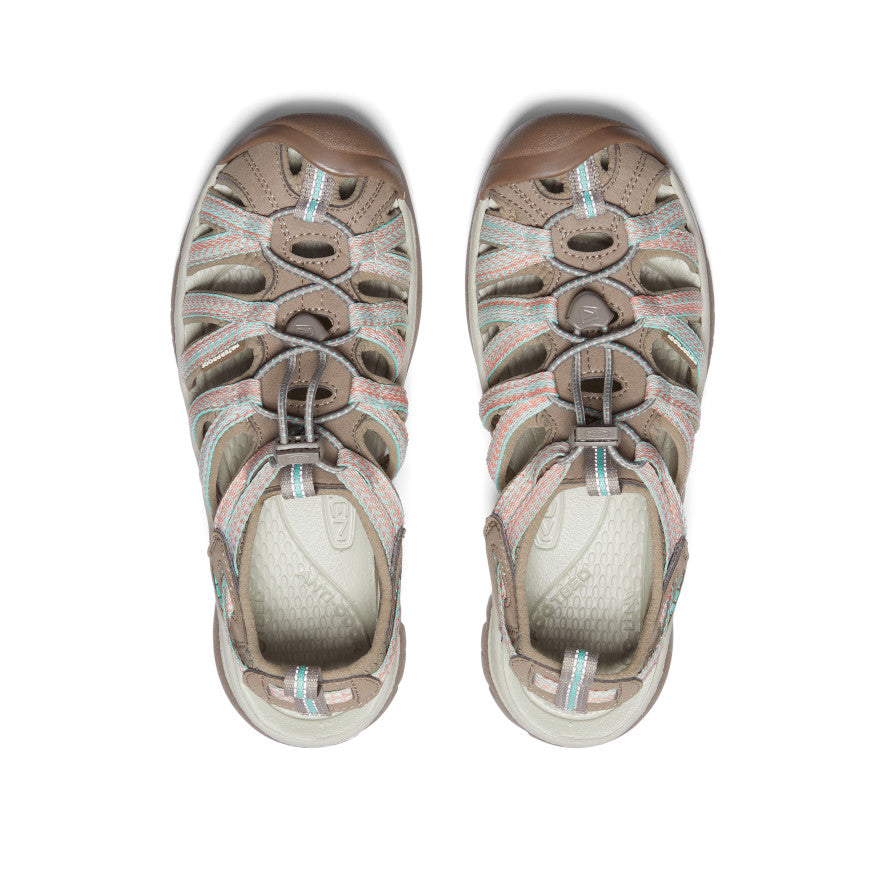 Women's Whisper Comfortable Sandals in Taupe & Coral | Stylish Summer Footwear for Beach, Travel & Casual Outings