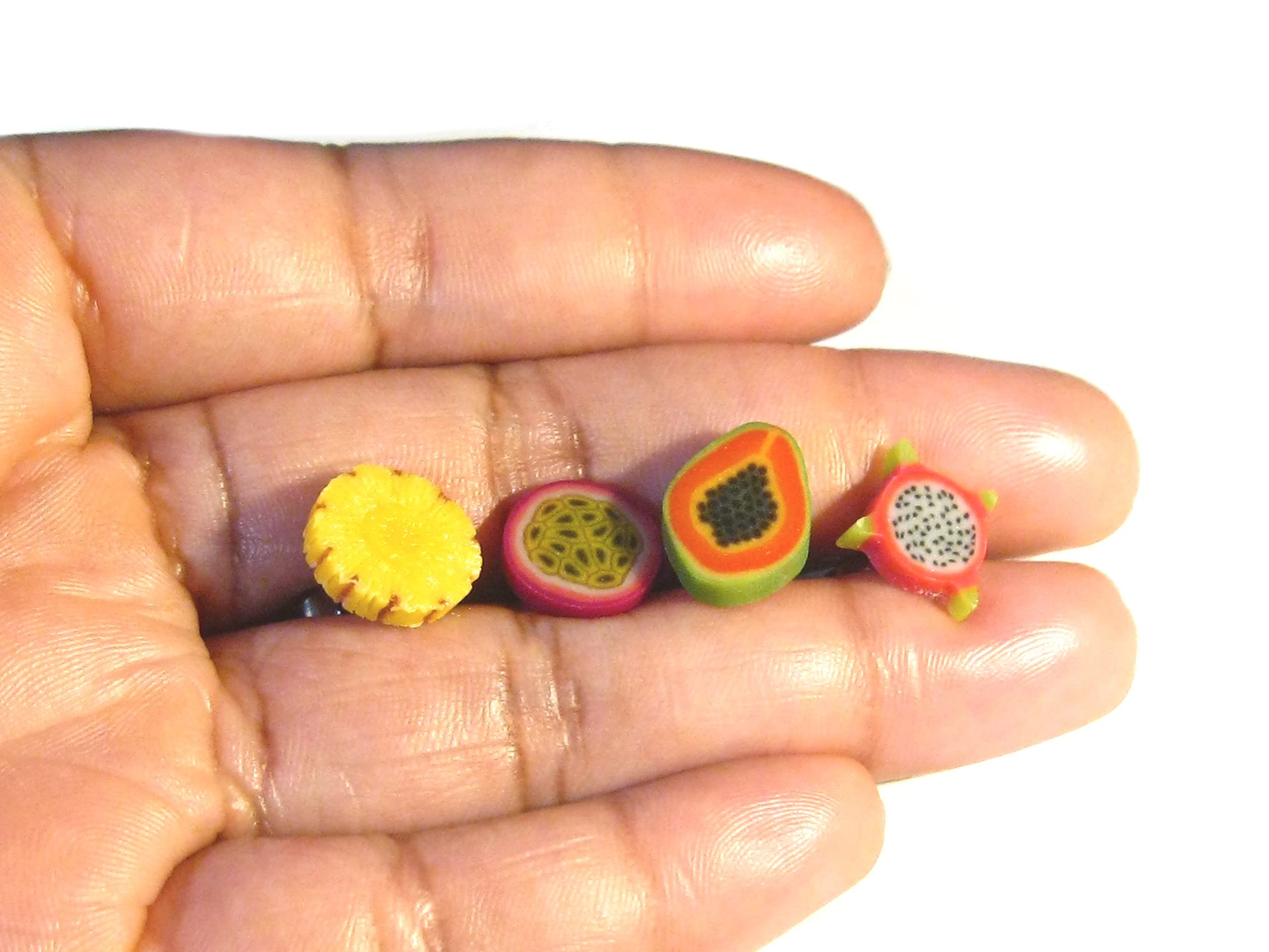 Pineapple Slice Stud Earrings - Cute Tiny Food Jewelry for Women - Perfect for Summer, Beach Vacations & Tropical Themed Parties