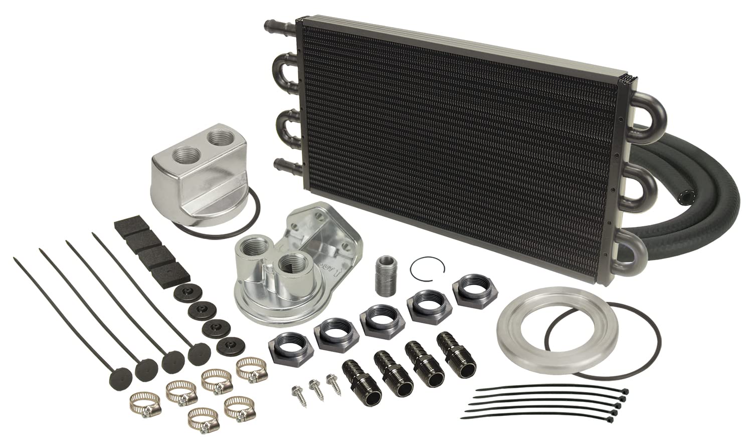 Derale 15551 High Performance Engine Oil Cooler Kit - Universal Fit for Cars, Trucks & SUVs - Improves Engine Cooling & Extends Oil Life - Perfect for Racing, Towing & Off-Road Adventures