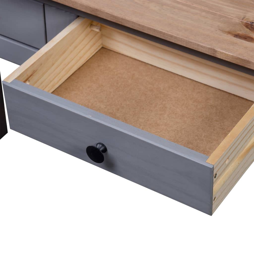 Modern Wooden Writing Computer Desk with 2 Storage Drawers - 43.3