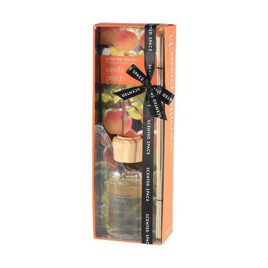 SCENTED SPACE 200mL Aromatherapy Diffuser with Peach Vanilla Fragrance - Perfect for Home, Office & Spa Relaxation