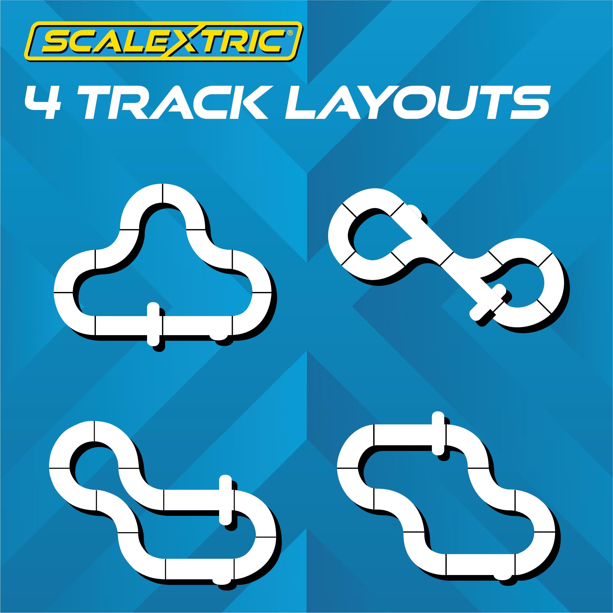 Scalextric C1422M Street Cruisers 1:32 Scale Electric Slot Car Racing Set - Mains Powered Track for Adults & Kids Ages 8+ | Perfect for Family Game Nights, Birthday Gifts & Competitive Racing Fun