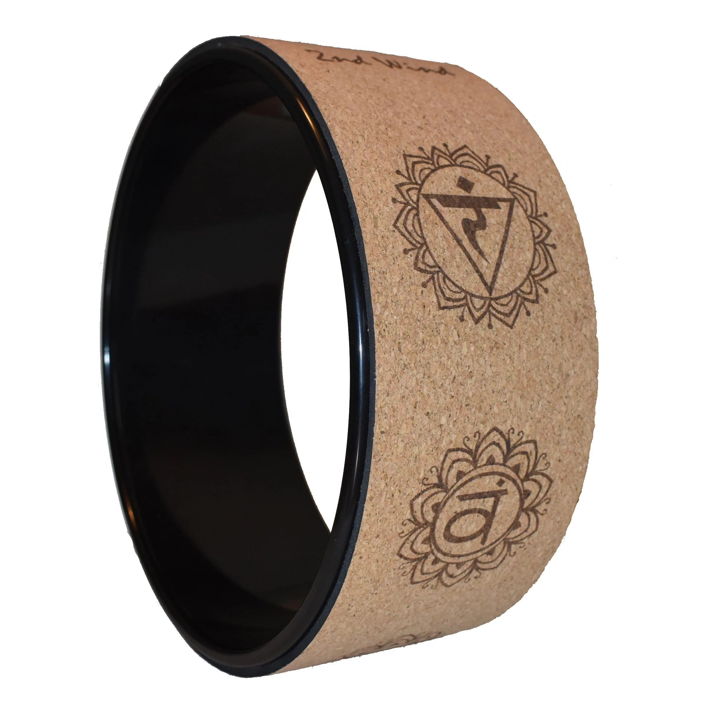 Premium Cork Yoga Wheel for Deep Stretching & Back Pain Relief - Eco-Friendly Yoga Prop for Home & Studio Workouts - Ideal for Yoga, Pilates & Mobility Exercises