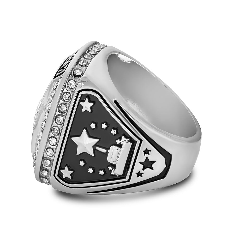 1-12 Pack Baseball Champion Trophy Rings - Customizable Sports Awards for Teams & Players - Perfect for Tournaments, Championships & Celebrations