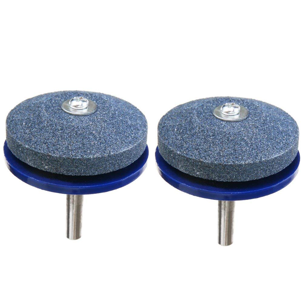 2Pcs Drill Blade Sharpener - Lawn Mower Grinding Tool for Garden Maintenance