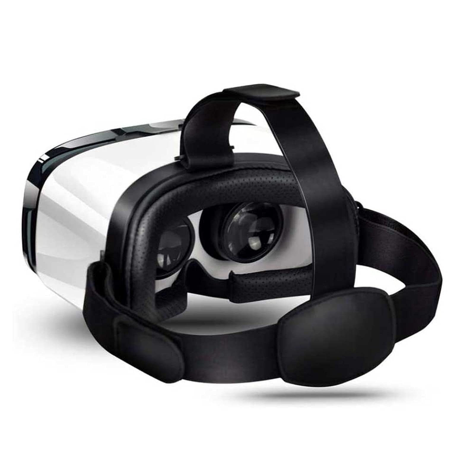 Best VR Glasses for iPhone & Android - Universal 3D Virtual Reality Goggles with Comfortable Soft Padding - Play 360° Videos & Mobile Games - Perfect for Home Entertainment, Gaming & VR Experiences (Color: Black)
