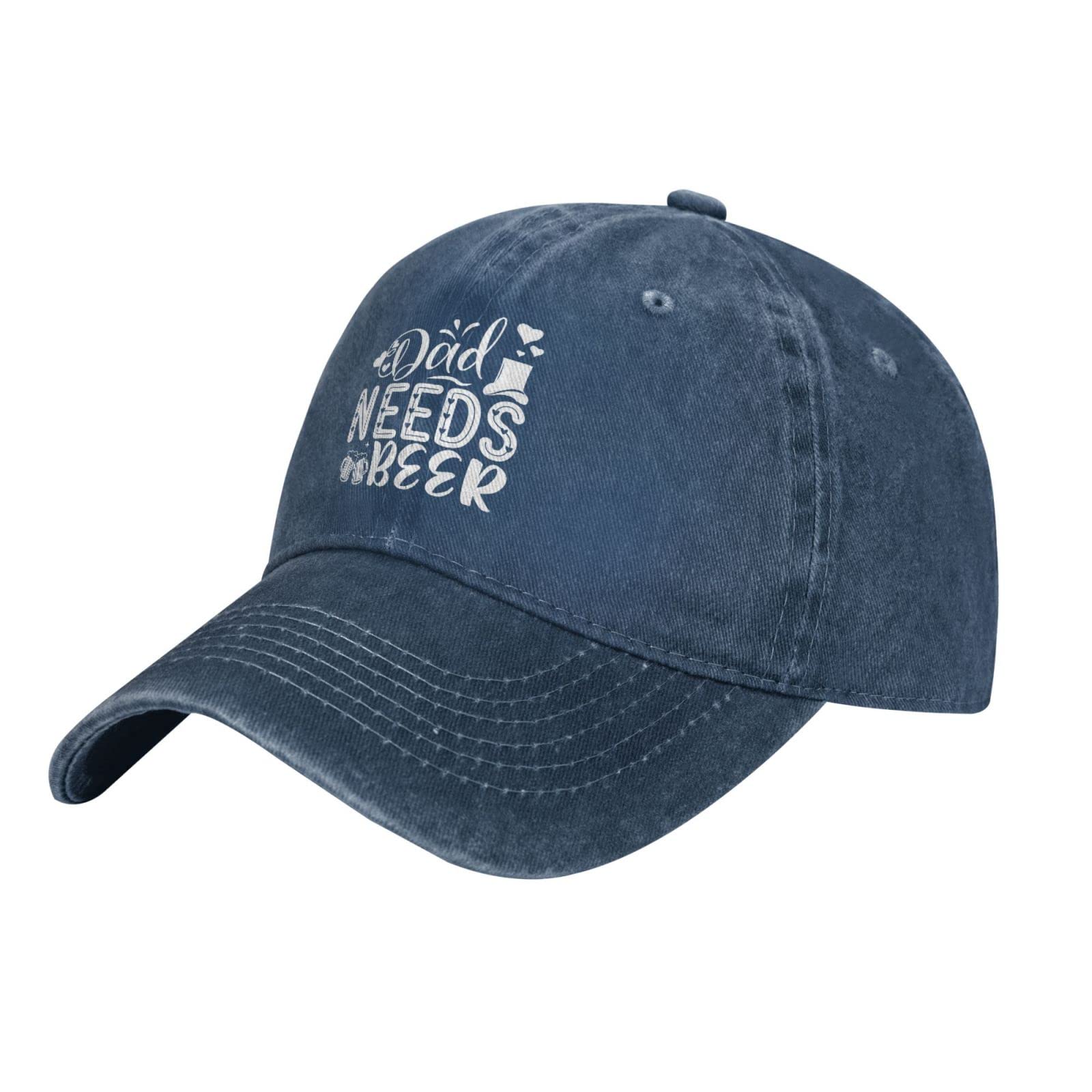 Funny Beer Hat for Men & Women - This Dad Needs A Beer Graphic Baseball Cap - Perfect for Parties, BBQ, Father's Day & Sports Events