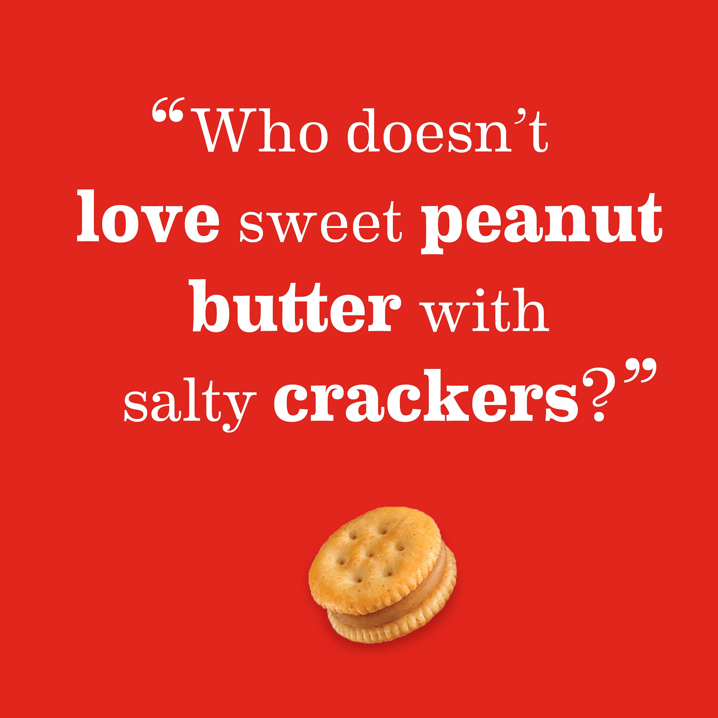 RITZ Bits Peanut Butter Sandwich Crackers - Crunchy Snack for Kids & Adults - 8.8 oz Pack - Perfect for School Lunches, Office Snacks & On-the-Go Treats