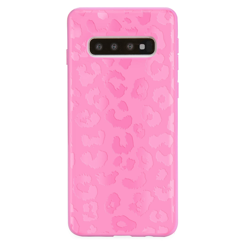 Hot Pink Leopard Print Samsung Phone Case - Durable Protective Cover for Samsung Galaxy S21/S20