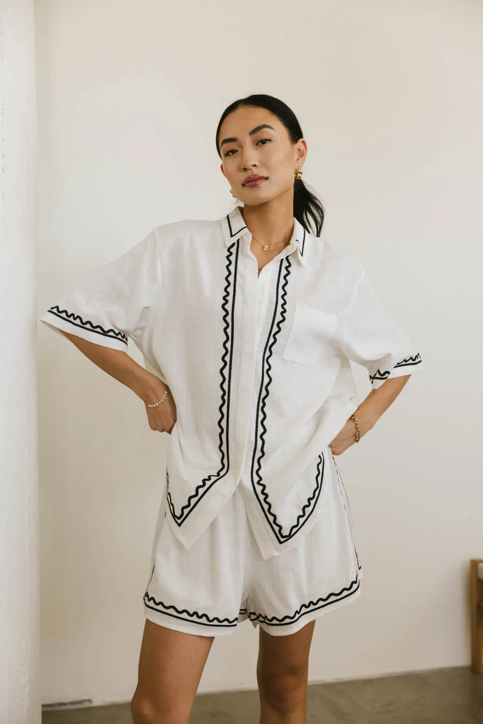 Josie Embroidered Women's Blouse - Floral Lace Summer Tops for Casual Wear & Office Outfits | Perfect for Date Nights, Brunch & Special Occasions