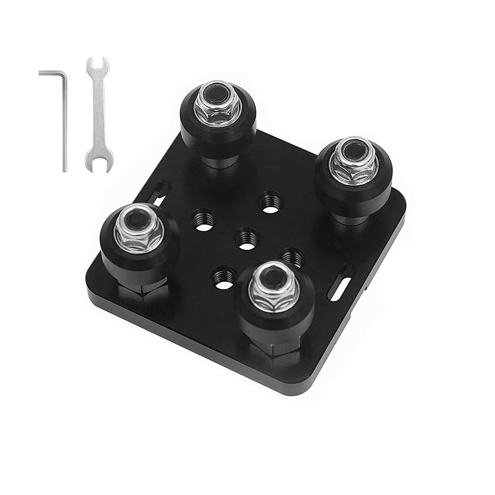 OpenBuilds V Gantry Plate - 3D Printer Replacement Part with Mini V-Wheels for 2020 V-Slot Aluminum Profile | DIY 3D Printing Upgrade for CNC Machines & Robotics Projects