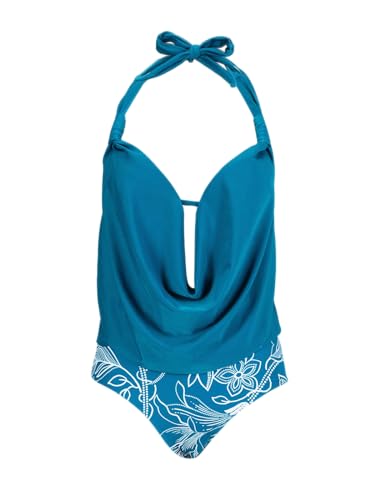 Deep Aqua/ Floral