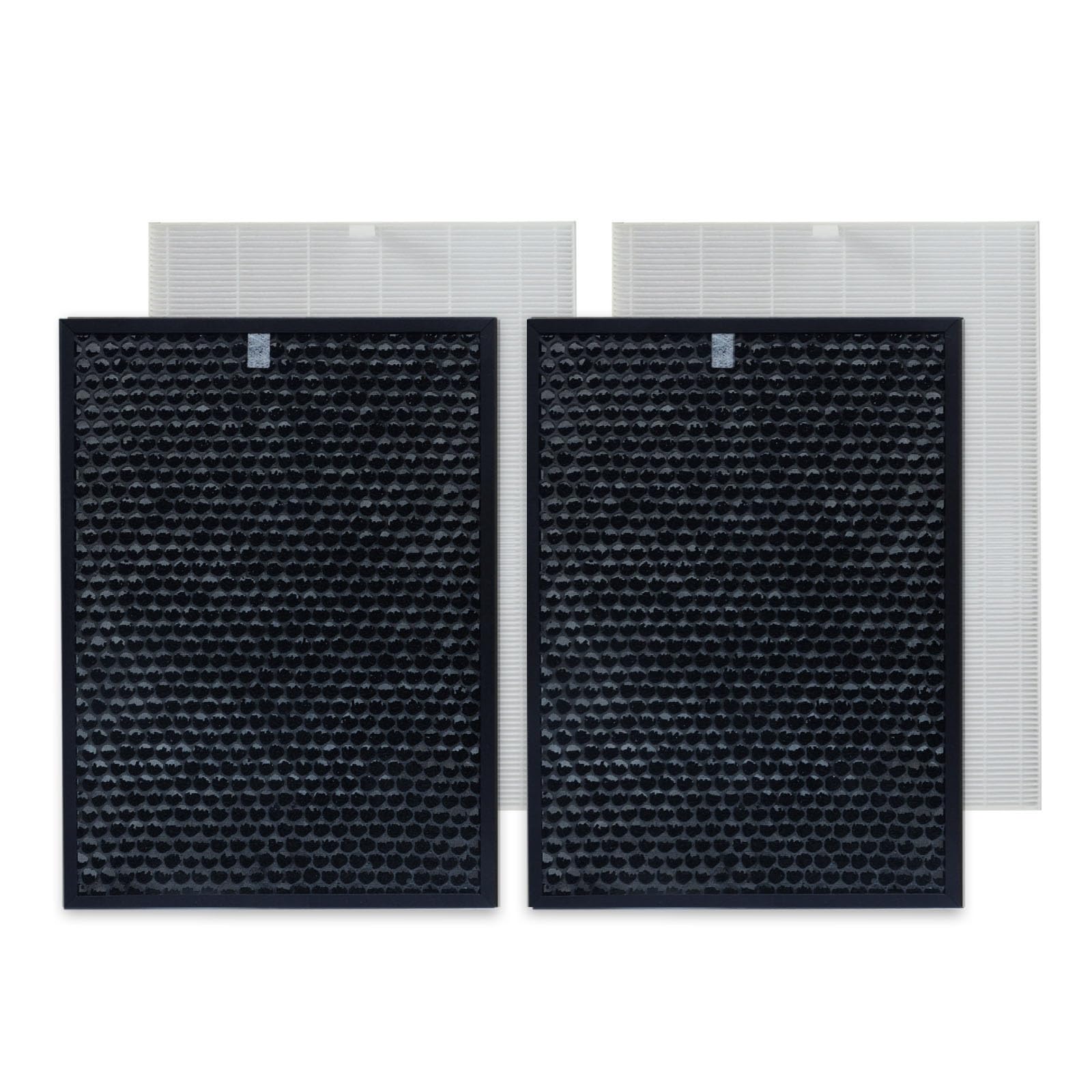 PUREBURG Replacement Air Purifier Filters - Compatible with Winix XQ & XQ Pro Tower, H13 HEPA & Activated Carbon (2-Pack Each) - Traps Dust, VOCs, Odors - Ideal for Home, Office, and Allergy Relief
