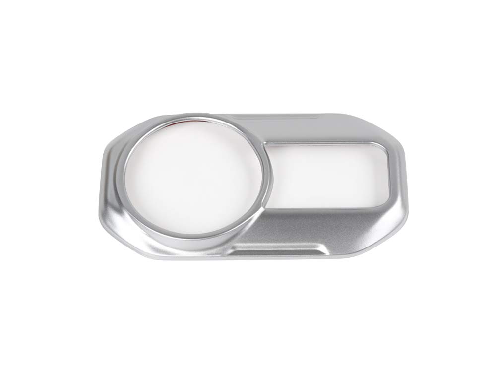 Silver ABS Car Headlight Control Panel Sticker Frame Decor Cover Trim for Jeep Wrangler JL & JT Gladiator (2018-2023 Models) - Durable Exterior Accessory for Off-Road Protection & Style Enhancement