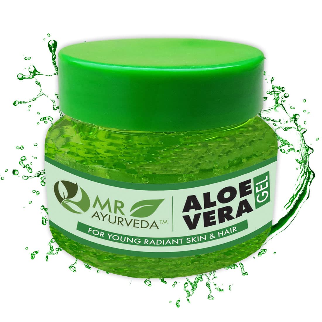 MR Ayurveda 99% Pure Aloe Vera Gel for Face, Hair & Skin Care - 100ml | Hydrating, Soothing & Healing | Perfect for Sunburn Relief, Moisturizing & Scalp Treatment