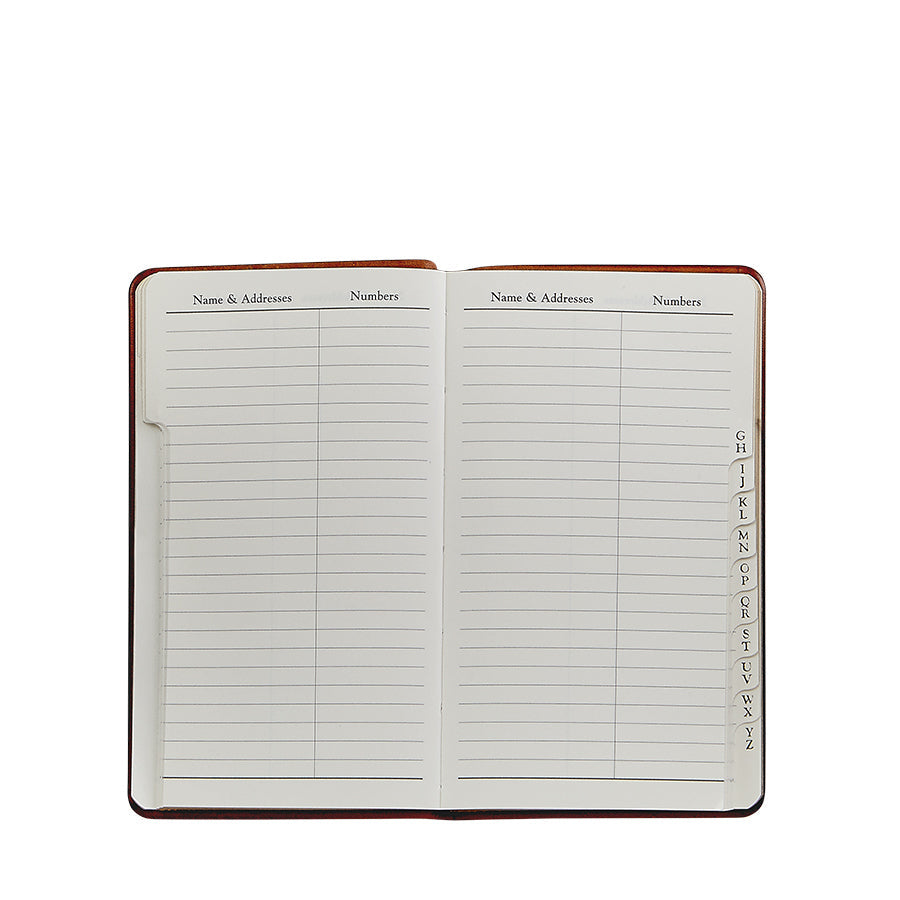 5 Inch Pocket Address Book - Compact & Portable Organizer for Contacts, Notes, and Appointments - Perfect for Travel, Business, and Everyday Use