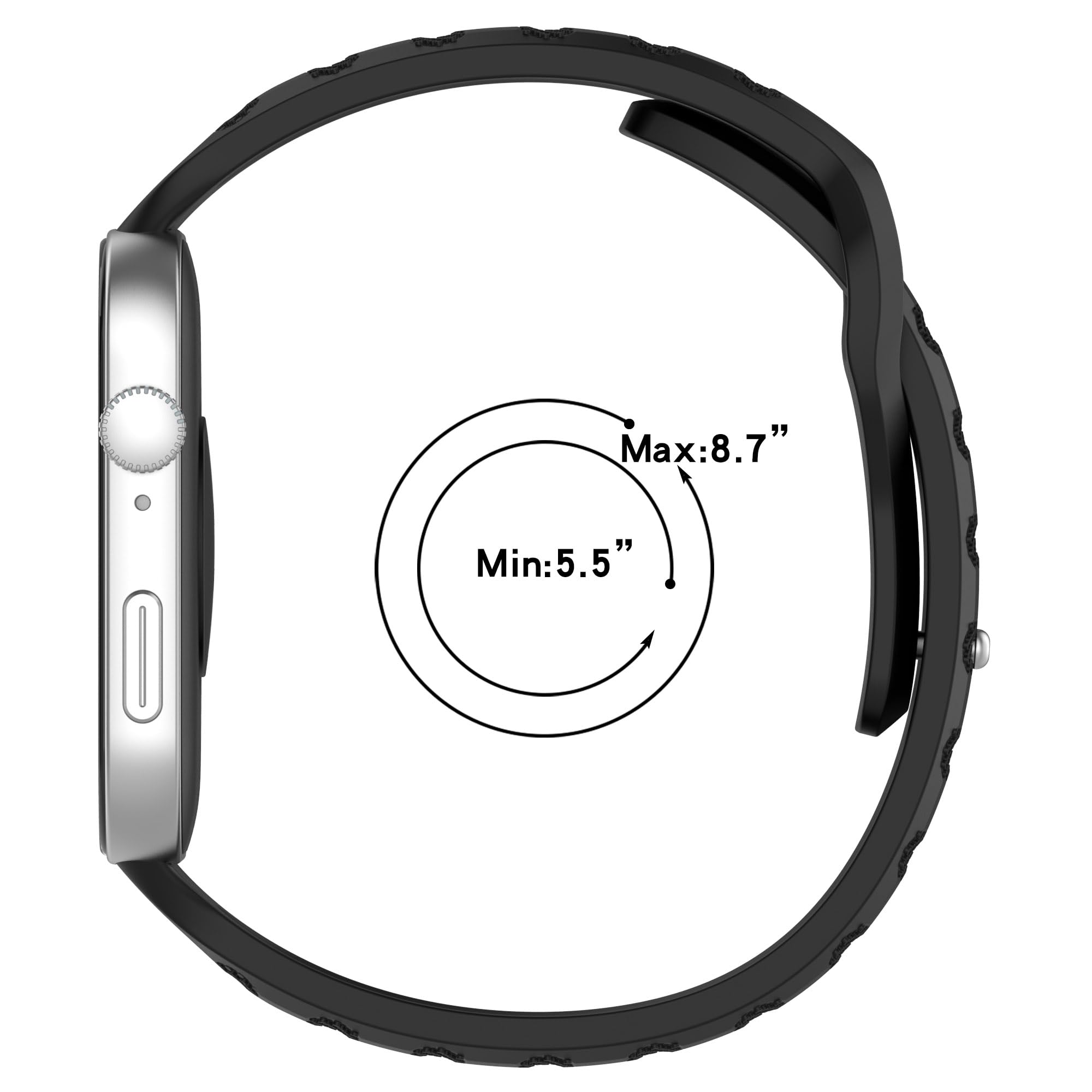 AISPORTS Silicone Replacement Band for Huawei Watch Fit 3 - Soft, Flexible & Breathable Watch Strap with Metal Buckle for Women & Men - Perfect for Sports, Workouts & Everyday Wear