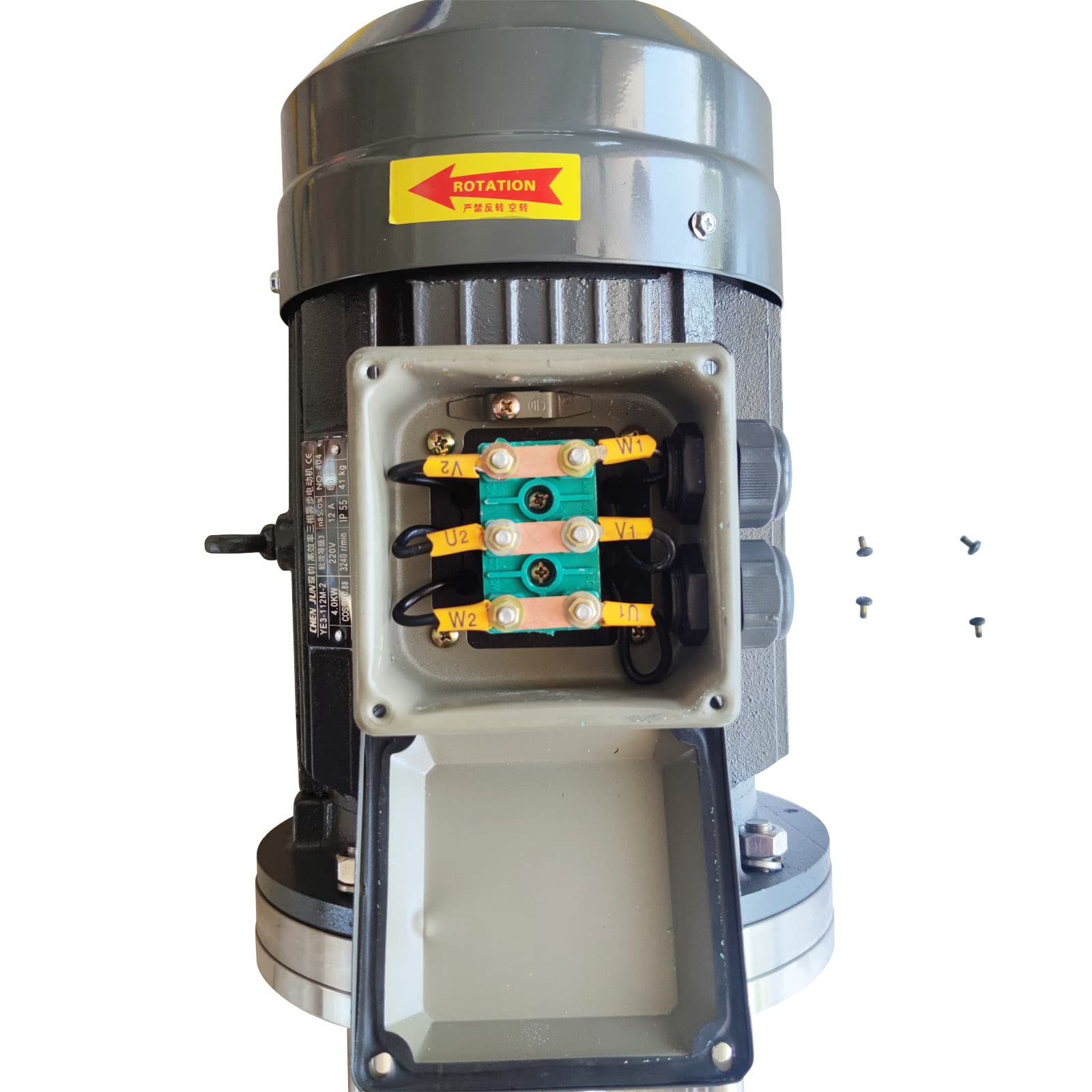 TECHTONGDA 4KW High-Speed Homogenizer Shear Mixer | Heavy-Duty Dispersion & Emulsifying Machine | 3-Phase 208/240V | Perfect for Cosmetics, Pharmaceuticals & Food Processing